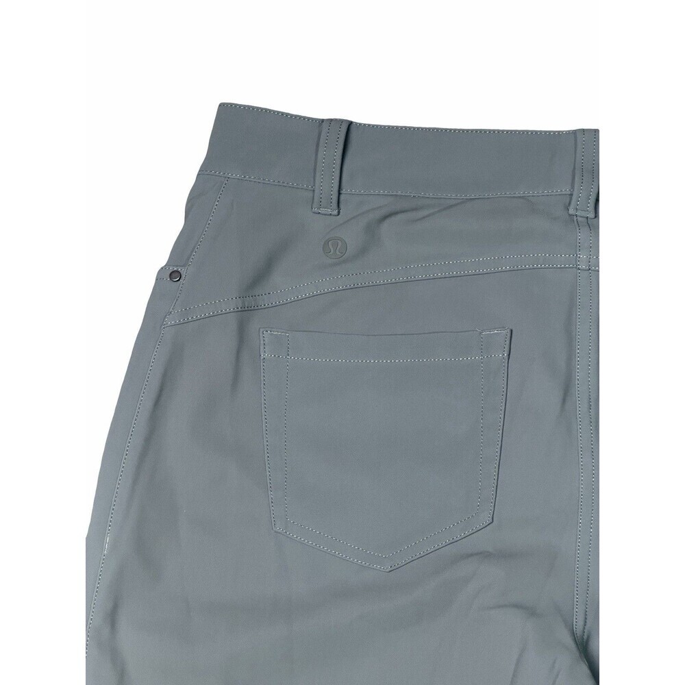 Lululemon City Sleek Slim-Fit 5 Pocket High-Rise Pant Grey Sage Size 30x30 - Picture 12 of 14